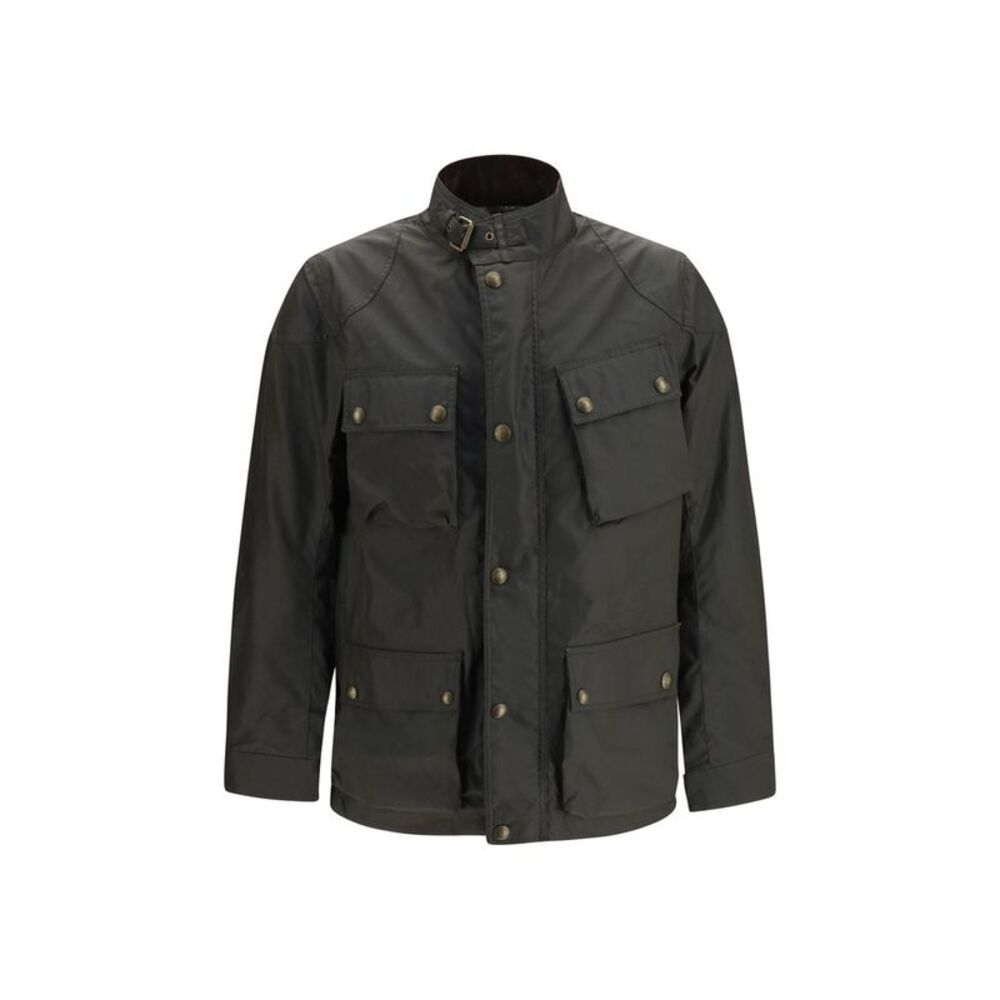 Belstaff Bicolor Cotton Full-Length Men's Jacket